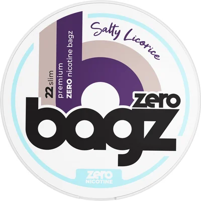 BAGZ Zero Salty Licorice