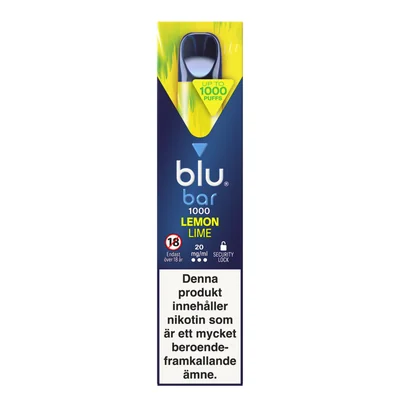 Blu Bar Lemon Lime 20mg