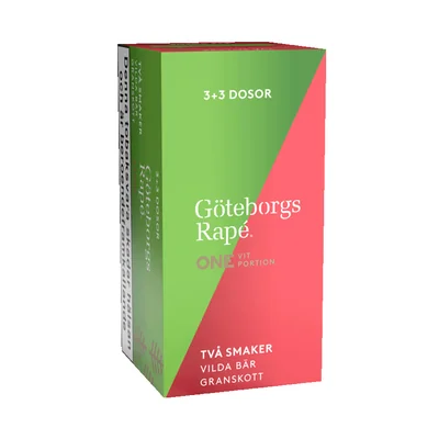 Göteborgs Rapé ONE Box 6‑pack – Vilda bär & Granskott