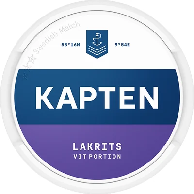 Kapten Lakrits Vit