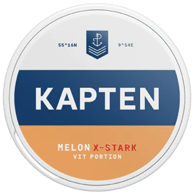 Kapten Vit Melon Extra Stark Portionssnus