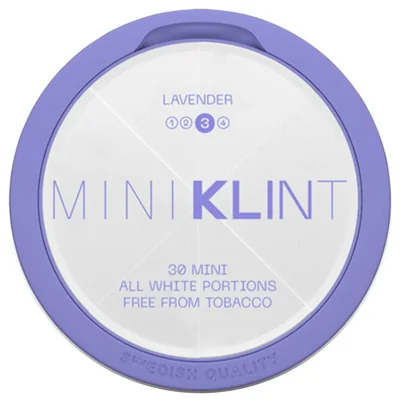 Klint Lavender #3 MINI All White Portion - Snussidan