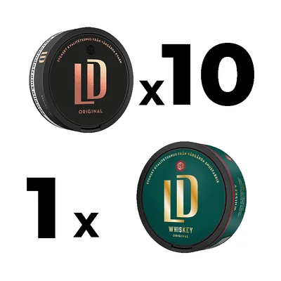 LD Mixpack 10 st Original Portion & 1 st Whiskey Original