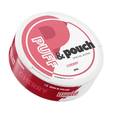 Puff & Pouch Cherry 8mg – pris och jämförelse hos 3 butiker