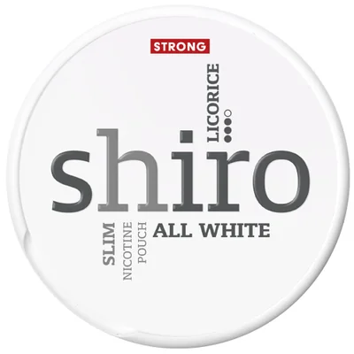 Shiro Licorice Strong Slim All White