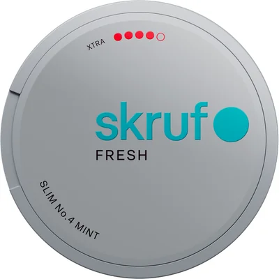 Skruf Fresh No. 4 Mint Xtra Strong Slim White