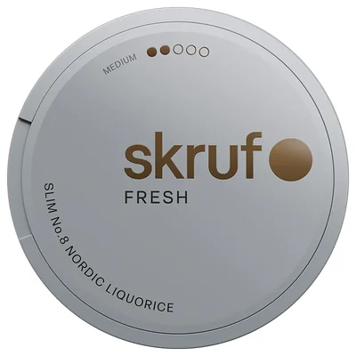 Skruf No. 08 Nordic Liquorice Slim White Portion