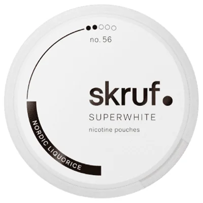 Skruf Superwhite No. 56 Nordic Liquorice Medium Slim