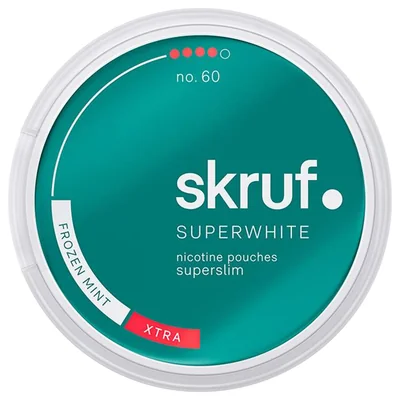 Skruf Superwhite No. 60 Frozen Mint Xtra Strong