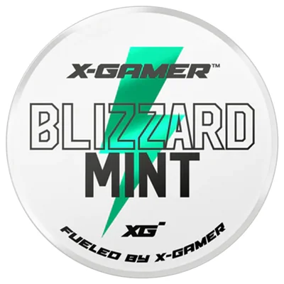 X-Gamer Blizzard Mint Nikotinfritt Koffeinsnus