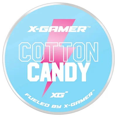 X-Gamer Cotton Candy Nikotinfritt Koffeinsnus