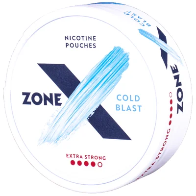 ZONE X Cold Blast Extra Strong All White Slim Portion